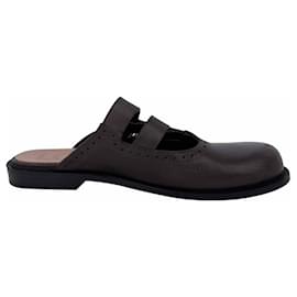 Mules Loewe Campo Mary Jane in pelle marrone