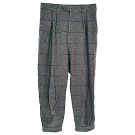 Pantalones de cuadros Ralph Lauren Purple Label en lana multicolor