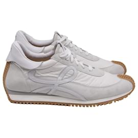 Sneakers Loewe Flow Runner in scamosciato bianco