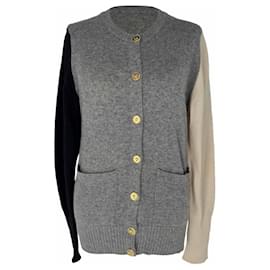 Chanel Colorblock Cardigan aus Multicolore Cashmere