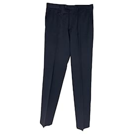 Pantaloni a gamba dritta Prada in viscosa nera