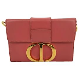 Borsa a tracolla Dior 30 Montaigne Box in pelle rosa
