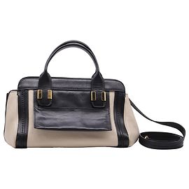 Borsa Alice Small Colorblock in pelle nera Chloé