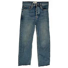 Autre Marque Jeans Straight Leg Re/Done en algodón azul claro