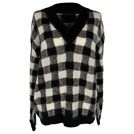 Christian Dior Strickpullover mit Karomuster aus Multicolore-Kaschmir