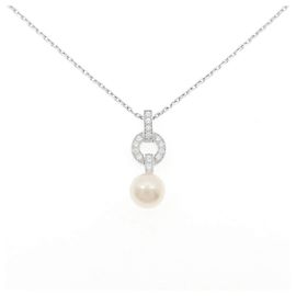 Collar Cartier Imaria en oro blanco de 18K con perla y diamante