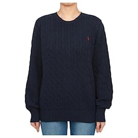 Kinder Strickjacke mit Zopfmuster NAVY (Größe für Erwachsene verfügbar) - Ralph Lauren