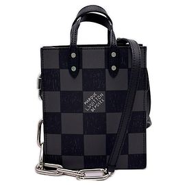 Borsa Louis Vuitton Damier Checkerboard Sac Plat XS
