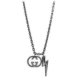 Collana GUCCI con logo Interlocking GG in argento - Gucci