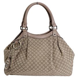 Gucci Diamante Canvas Sukey Tote Bag