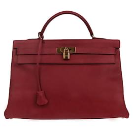 Hermès Hermes Kelly retourné Ardennes leather 40