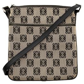 Borsa a tracolla in tela Anagram Loewe