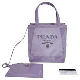 Prada Purple Spangled Tote Bag