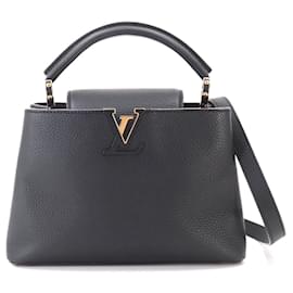 Louis Vuitton Capucines BB Handbag in Black Taurillon Leather