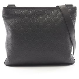 Borsa a tracolla in pelle Gucci Guccissima