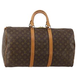 LOUIS VUITTON Borsa Boston Monogram Keepall 50 M41426 LV Auth 193007A