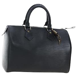 LOUIS VUITTON Epi Speedy 25 Hand Bag Black M59042 LV Auth am12144V