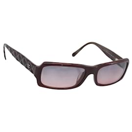CHANEL Sonnenbrille aus Kunststoff Braun CC Auth bs36339