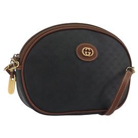 Sac à bandoulière GUCCI Micro GG Supreme Noir Or 007 104 0013 Auth ep15607
