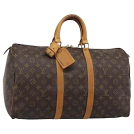 LOUIS VUITTON Borsa Boston Monogram Keepall 45 M41428 LV Auth 190343A