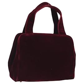Borsa PRADA Velluto Rosso Argento Autentica bs36290
