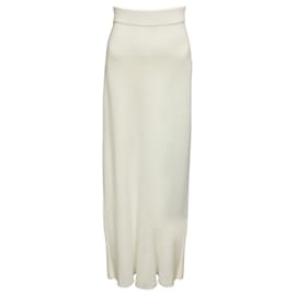 Autre Marque Falda larga de punto Milano blanca Lars Andersson
