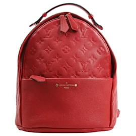 Zaino Louis Vuitton Sorbonne Monogram Empreinte in Rosso M44015