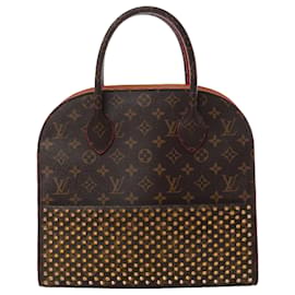 Louis Vuitton x Christian Louboutin Monogram Iconoclast Handbag in Brown x Red M41234