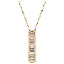 Autre Marque Pendente in oro giallo con diamante coltivato in laboratorio 0.88 ctw