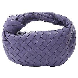 Borsa a mano Bottega Veneta Jodie Mini in pelle Intrecciato, colore viola