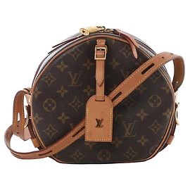 Borsa a tracolla Louis Vuitton Boite Chapeau Souple MM Monogram Leather Marrone M52294