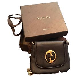Borsa a Tracolla Piccola Gucci 1973 in Pelle Nera