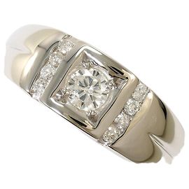 Autre Marque Platin-Diamant-Ring