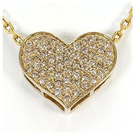 Autre Marque Colar em ouro amarelo 18K com diamante marrom
