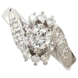 Platinring mit Diamanten - Autre Marque