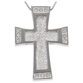 Autre Marque Elegante collar de oro blanco de 18K con diamante