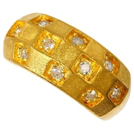 Autre Marque 24K Gelbgold Diamantring