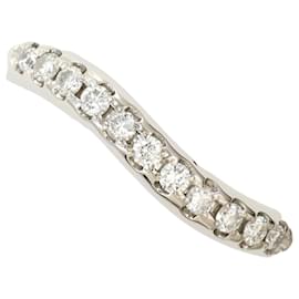 Platinring mit blauem Diamanten - Autre Marque