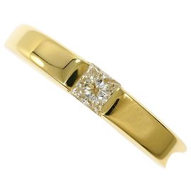 Autre Marque 18K Gelbgold-Ring mit Diamant
