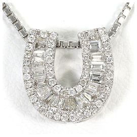 Autre Marque Colar de ouro branco 18K e diamantes