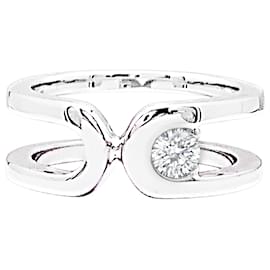 Dinh Van "Maillon" Ring Weißgold, Diamant