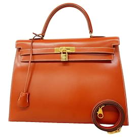 Hermès Borsa Hermes Kelly 35 in colore Brique