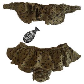 Autre Marque Como un pez en el agua Waffel-Baumwolle Bikini-Set - Militärgrün