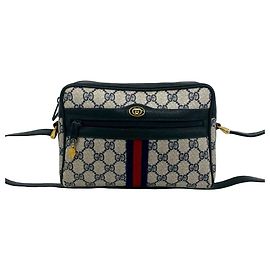 Gucci Sherry Line GG Logo Muster Leder Mini Schultertasche