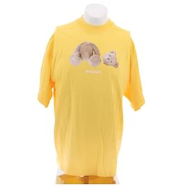 Palm Angels Teddy Bear T-Shirt Gelb Baumwolle