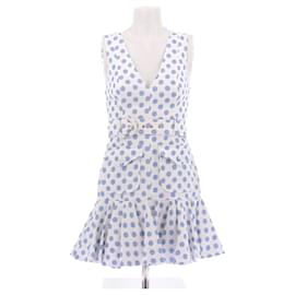 Blau-weiß gepunktetes Kleid - Zimmermann