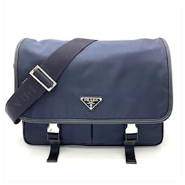 Borsa a tracolla con logo Prada