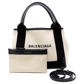 Borsa a mano Cabas XS blu navy da donna Balenciaga