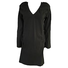 ME Black Long-Sleeve V-Neck Tunic - Hermès
