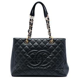Tote Grand Shopping in Caviar Nero Chanel